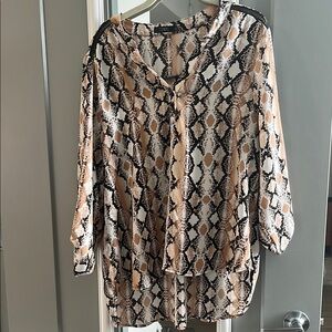 Women's Snake Print Blouse